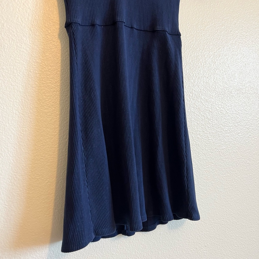 Reformation Ribbed Navy Dress - Picture 6 of 10